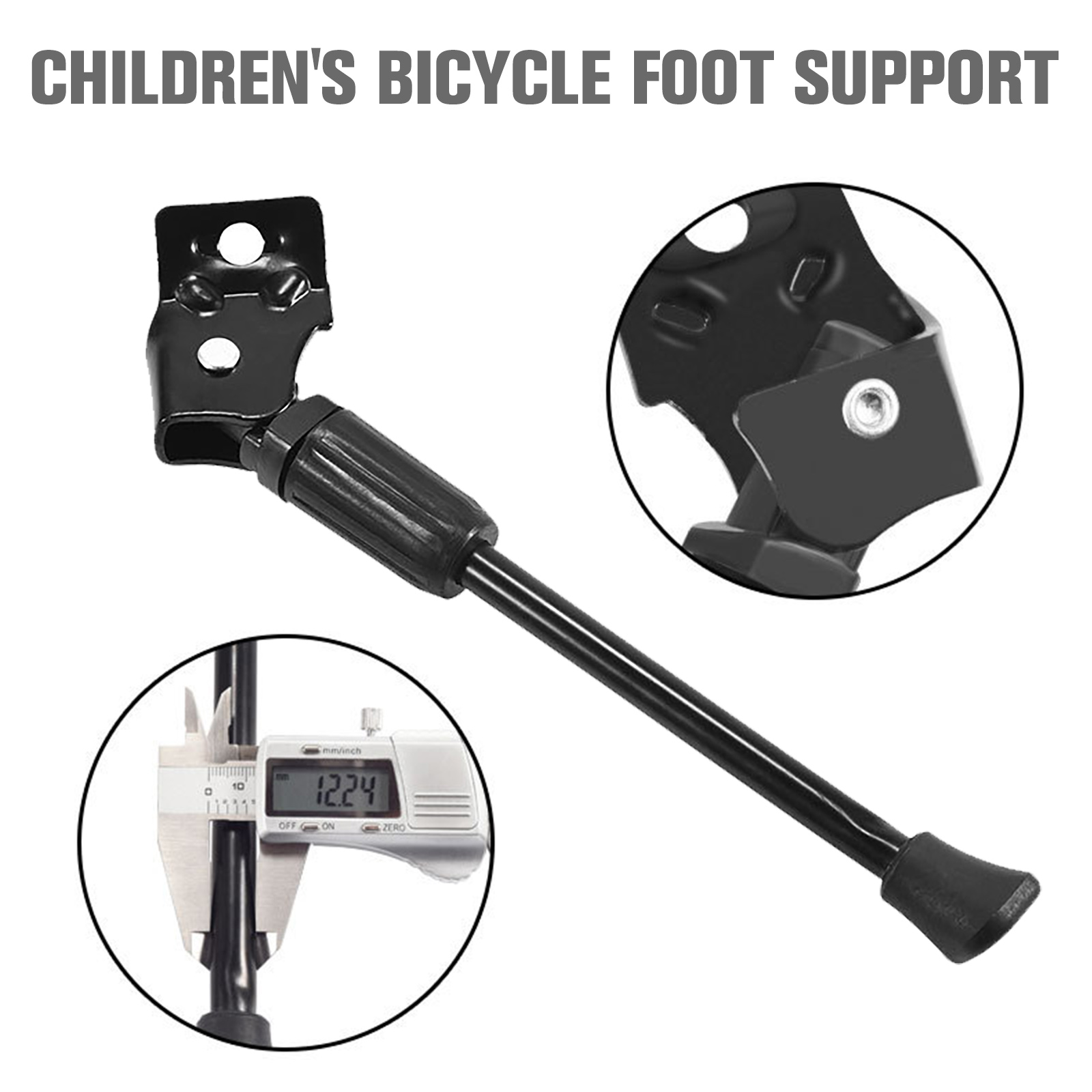 Child Bike Side Kickstand Foot Kids Bicycle Parking Stand Support Foot Brace~WD