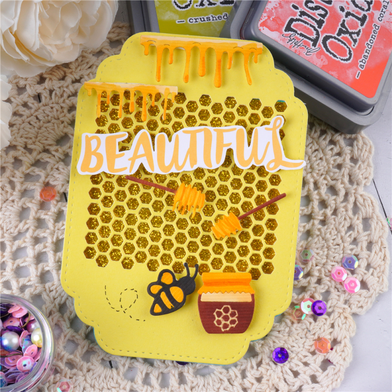 Beehives Metal Die Cut Stencil Buzzing Bees Jeanine/'s Art Craft Cutting Dies