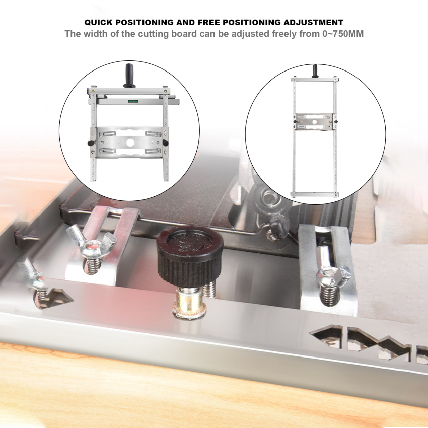 【High Quality】Stainless Steel Circular Saw Guide Rail Size Adjustable Cutting Guide Circular Saw Positioner