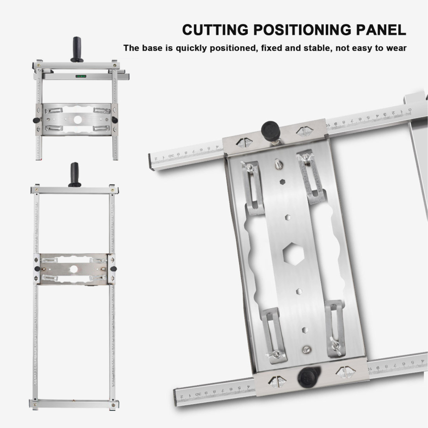 【High Quality】Stainless Steel Circular Saw Guide Rail Size Adjustable Cutting Guide Circular Saw Positioner