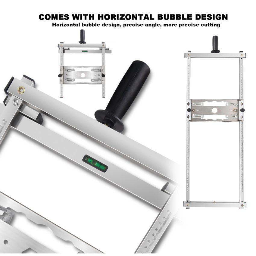 【High Quality】Stainless Steel Circular Saw Guide Rail Size Adjustable Cutting Guide Circular Saw Positioner