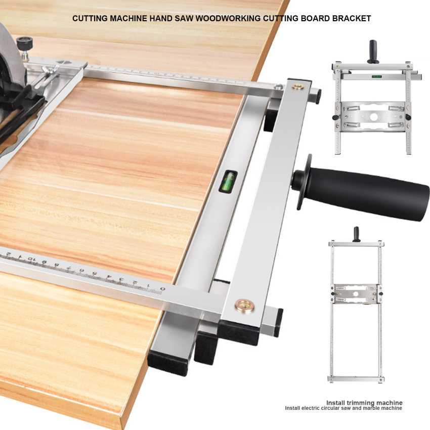 【High Quality】Stainless Steel Circular Saw Guide Rail Size Adjustable Cutting Guide Circular Saw Positioner