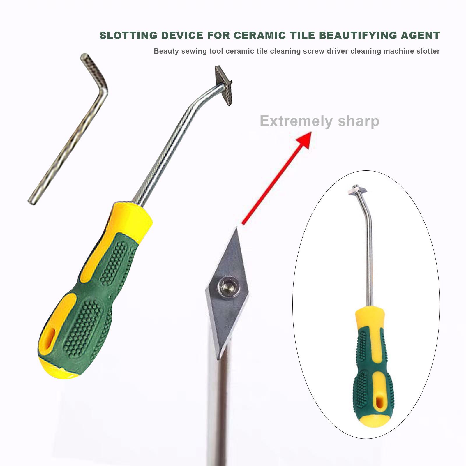 Goday Professional Tile Gap Cleaning Slotting Machine Alloy Tungsten Steel Wall Seam Clean Tool for Renovation Construction Goday Professional Tile Gap Cleaning Slotting Machine Alloy Tungsten Steel Wall Seam Clean Tool for Renovation Construction