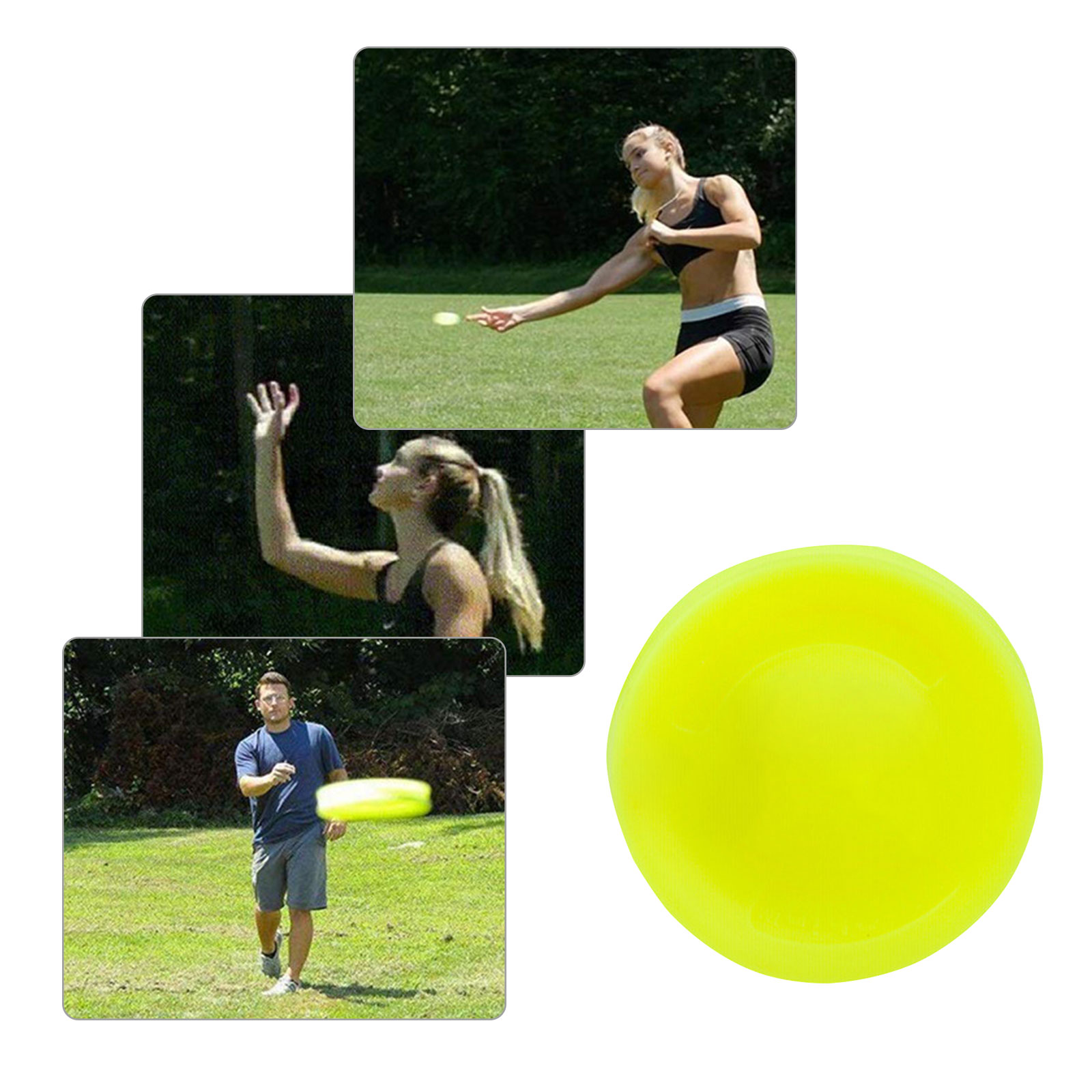 Mini Pocket Flexible Flying Disc Soft Silicone Gel Throwing and Catching Game OE 