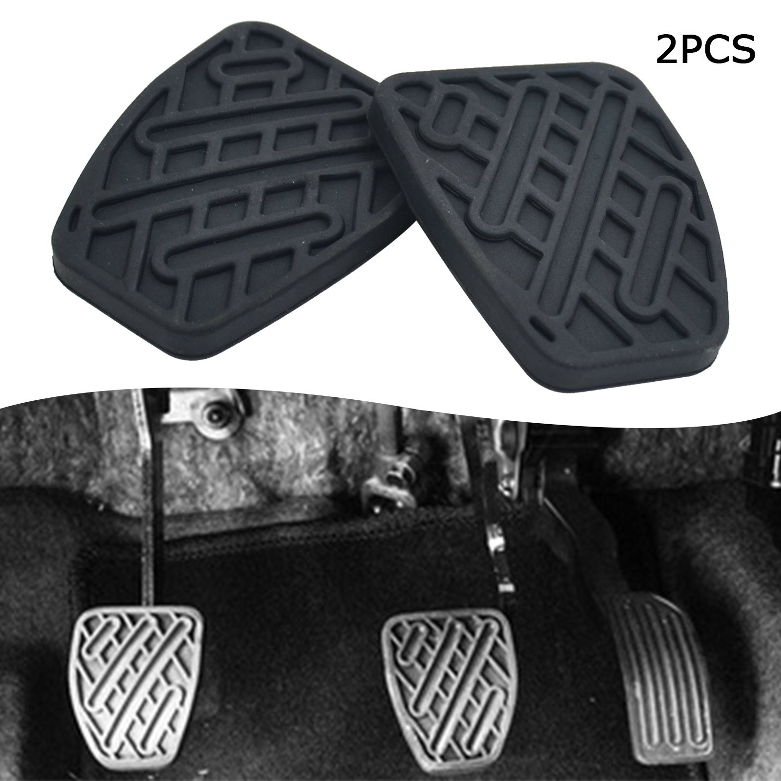 Aramox Brake Clutch Pedal Pad,1 Pair of Auto Brake Clutch Pedal Pad Rubber Cover for Qashqai 2007-2016 46531JD00A 