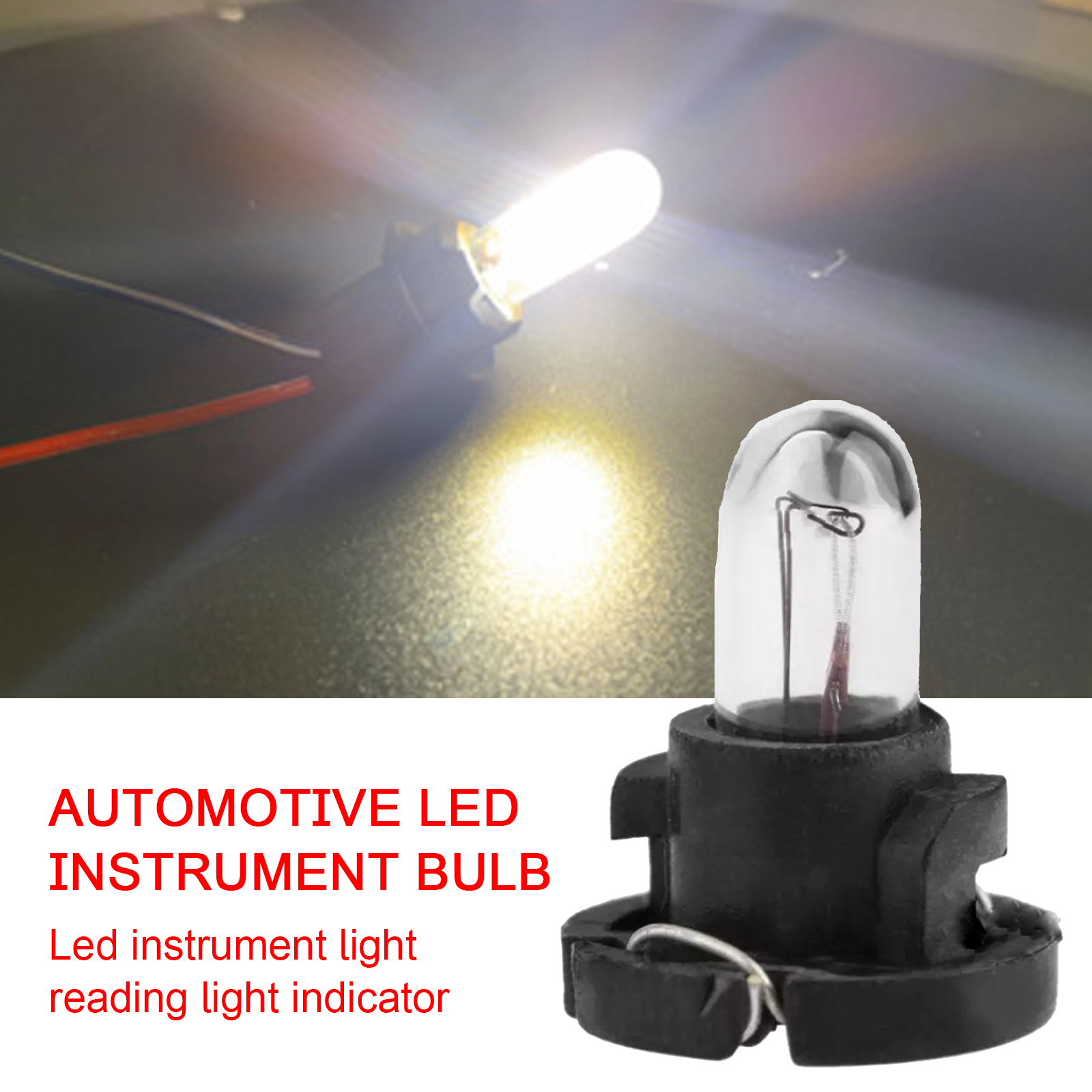 10 sztuk T3 LED 12V lampy wnętrza samochodowego - Dashboard Instrument Light - SEO_ALT_TITLE - 8