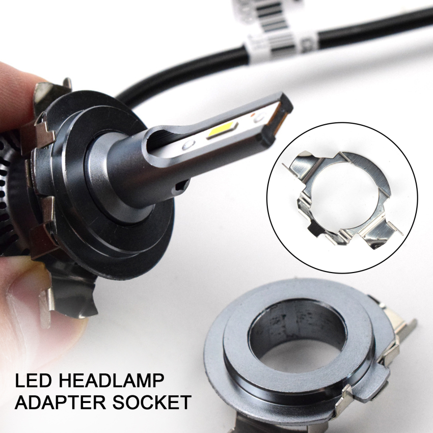2pc H7 Led Headlight Lamp Adapter Socket Base Retainer Holder 