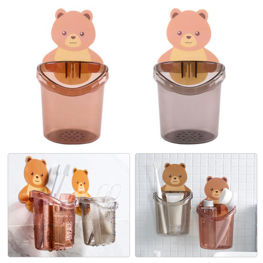 BÁO GIÁ Giá Đựng Bàn Chải Đánh Răng | Shopee Lazada Sendo Tiki mới nhất 52 Gấu Giá Đựng Bàn Chải Đánh Răng Gắn Tường Giá Đựng Cốc Không Cần Đục Lỗ Giá Sắp Xếp Đồ Dùng Phòng Tắm Phụ Kiện Phòng Tắm