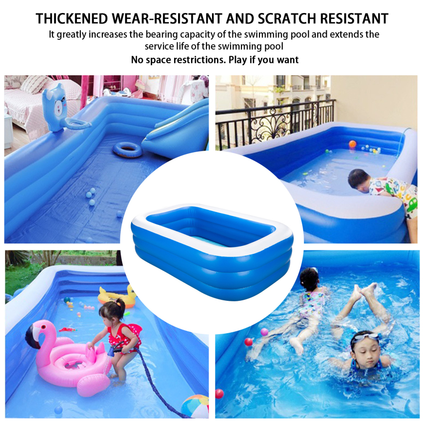 PVC Children'S Inflatable Swimming Pool Home Outdoor Large Family Pool Thickened Plastic Child Baby Pool ราคา 1,172 บาท*ส่งฟรี