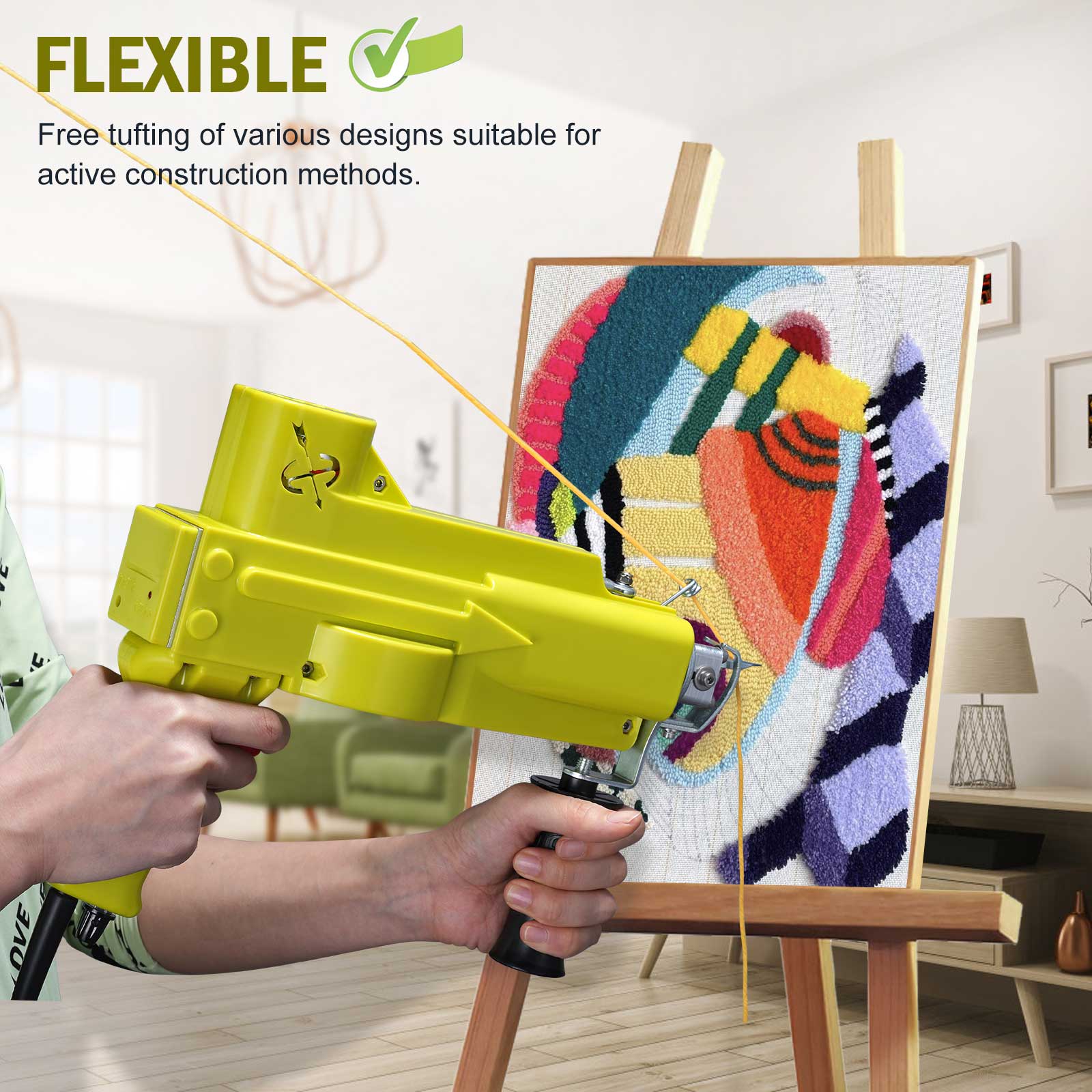 Generic Tufting Gun 2 in 1 Upgrade Electric Tufting Gun Carpet Weaving