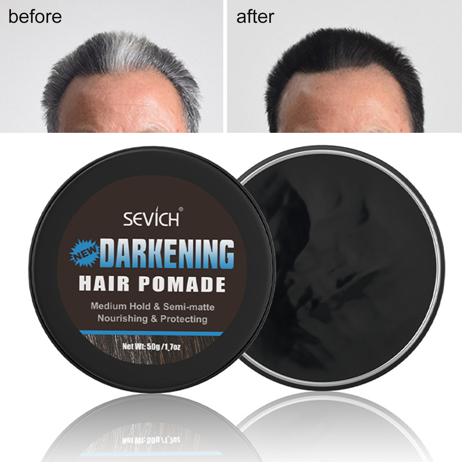 Hair Color Wax For Men 50g Temporary Black Color Hair Styling Mud Non  Greasy Long lasting Strong Hold Gel Fashion| | - AliExpress