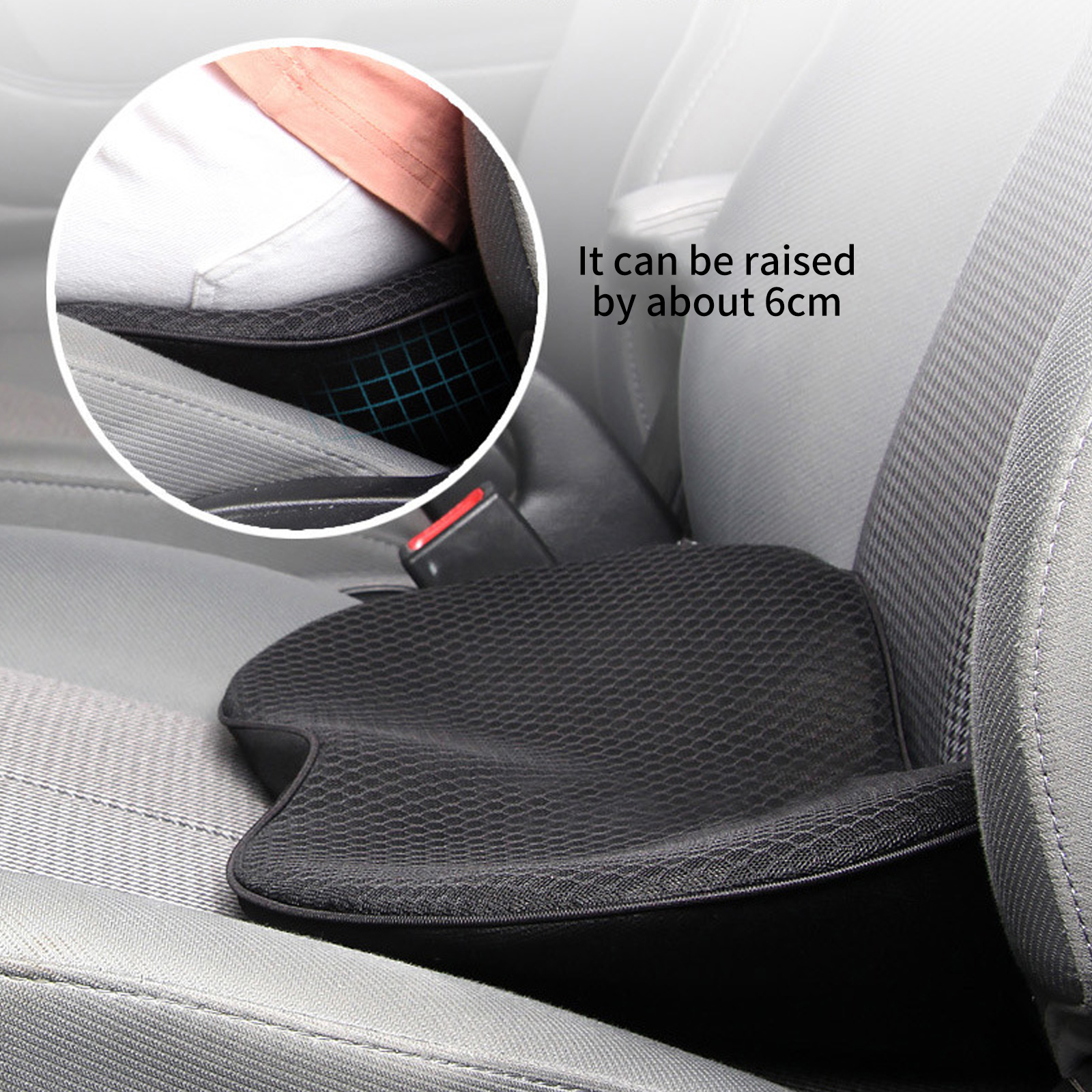 Car Driving Booster Seat Memory Foam Heightening Seat Cushion