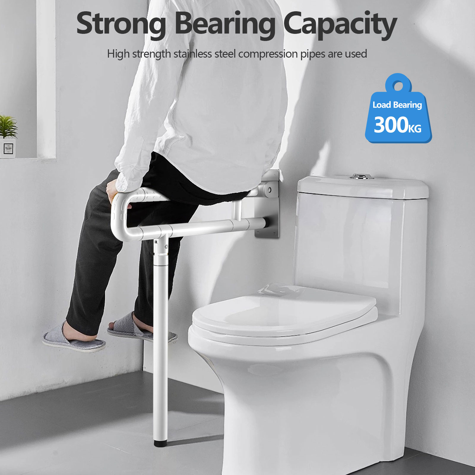 Description Picture 3 of itemStainless Steel Safety Grab Bars For Bathroom Items Shower Handle, Toilet Handle, Hand Grip, Support Rail, Bathroom Accessories