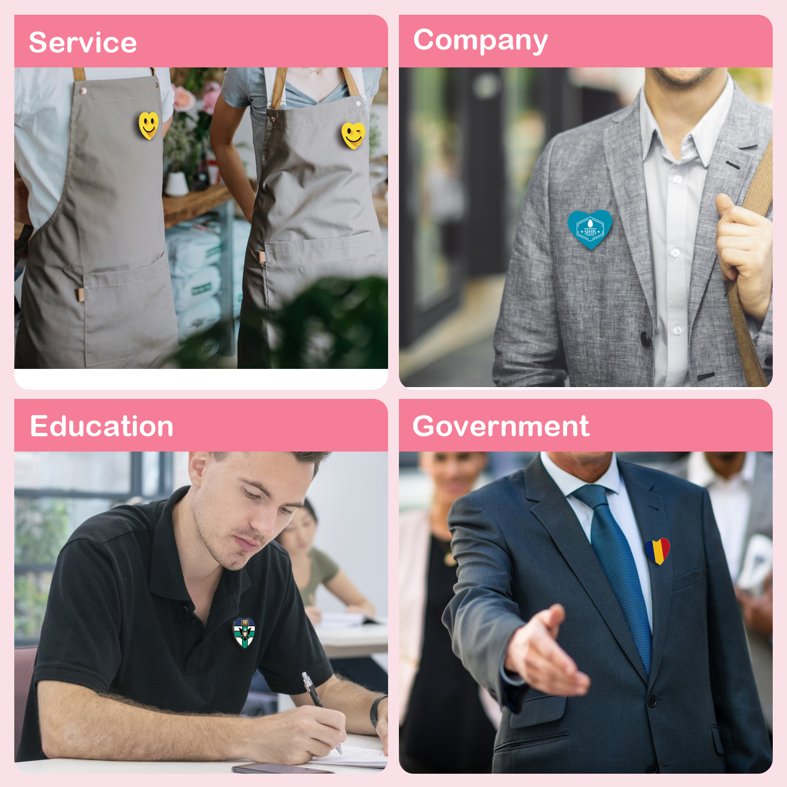 Description Picture 6 of itemHeart Shape 57mm Badge Pin Button Maker Die Mold, Button Making Badge Punch Press Machine Mould DIY Badge Maker Dies Molds