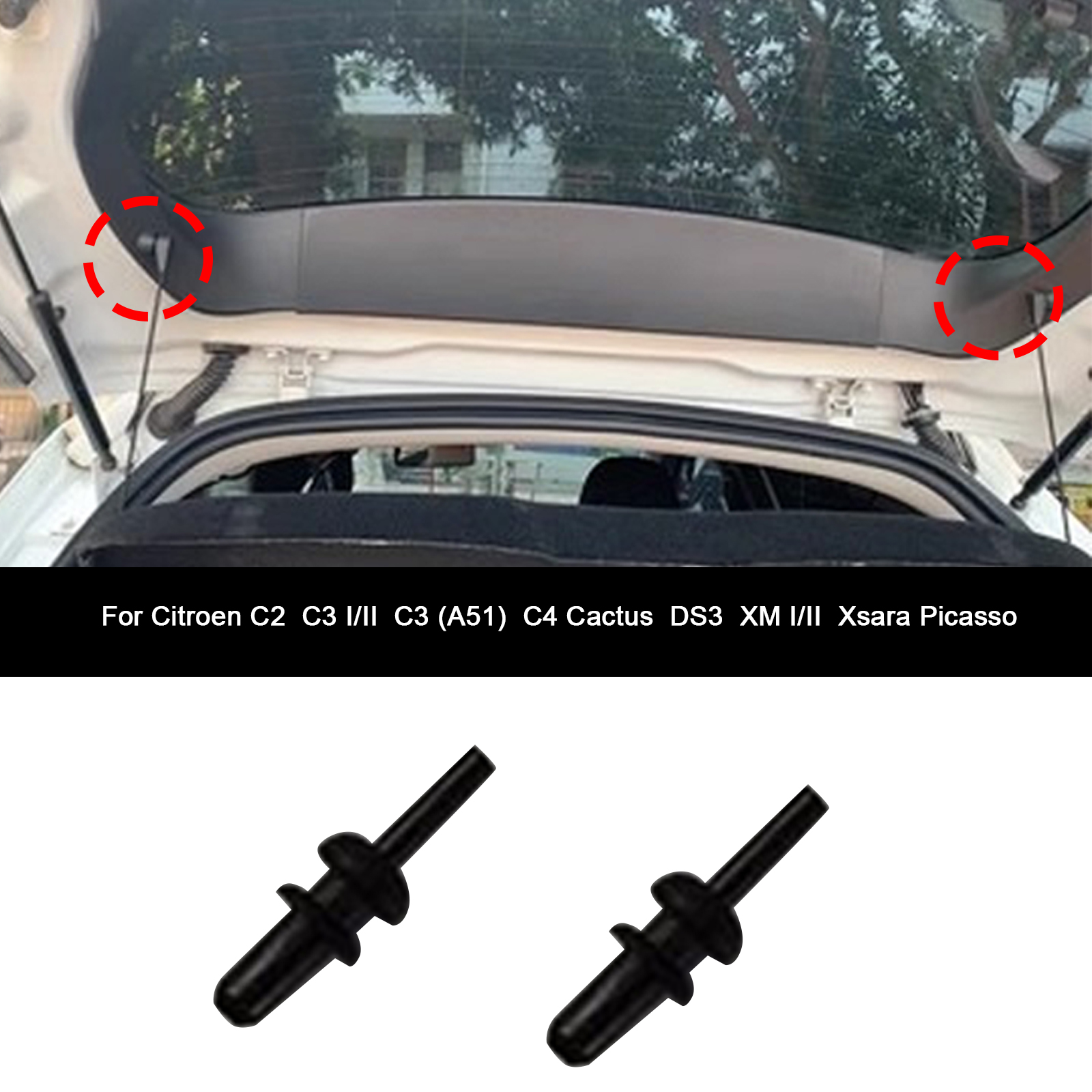 50 clip di fissaggio per pannelli portiera auto con occhiello