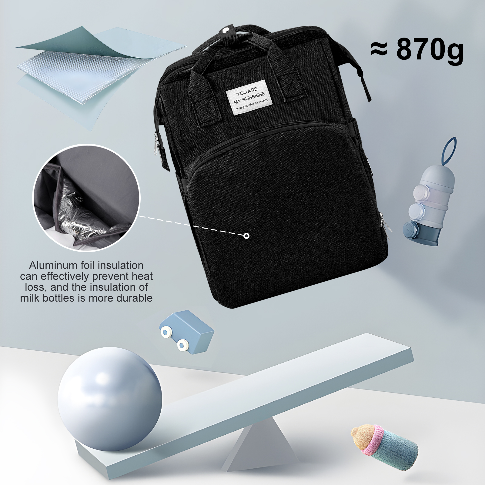 sac à dos à langer lit