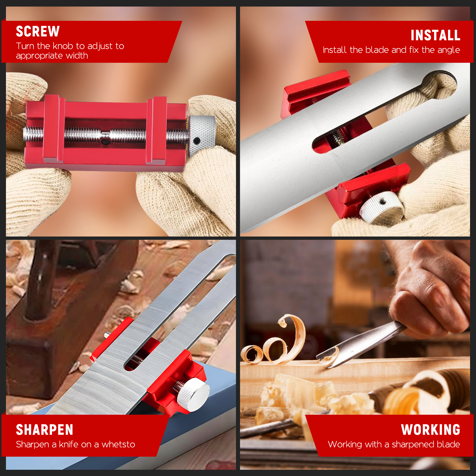 Gabarit Angles Multiples Kit Affûtage Ciseaux Bois - Guide Angle Réglable, Alliage Aluminium Guide Affûtage Angle Gabarit Angles Multiples Kit Affûtage Ciseaux Bois - Guide Angle Réglable, Alliage Aluminium Guide Affûtage Angle