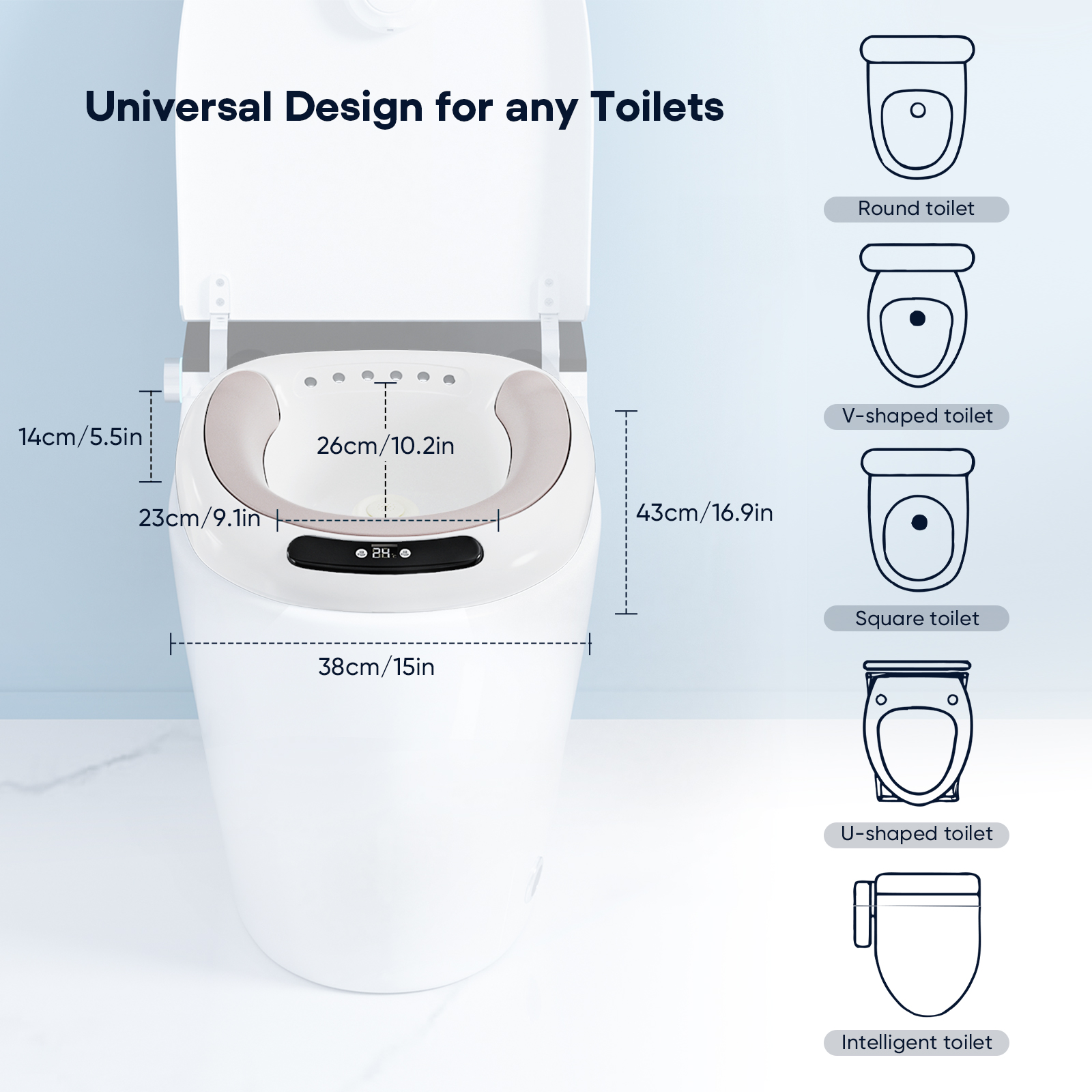 bidet elettrico per seduta
