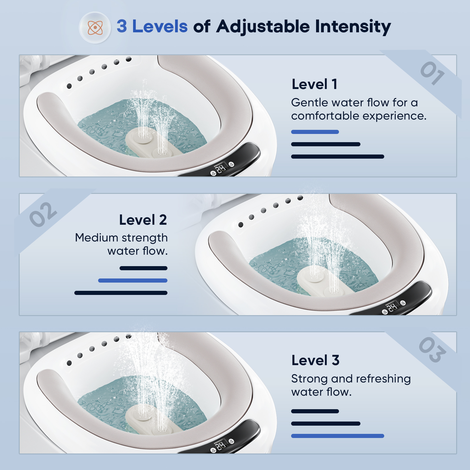 bidet elettrico per seduta