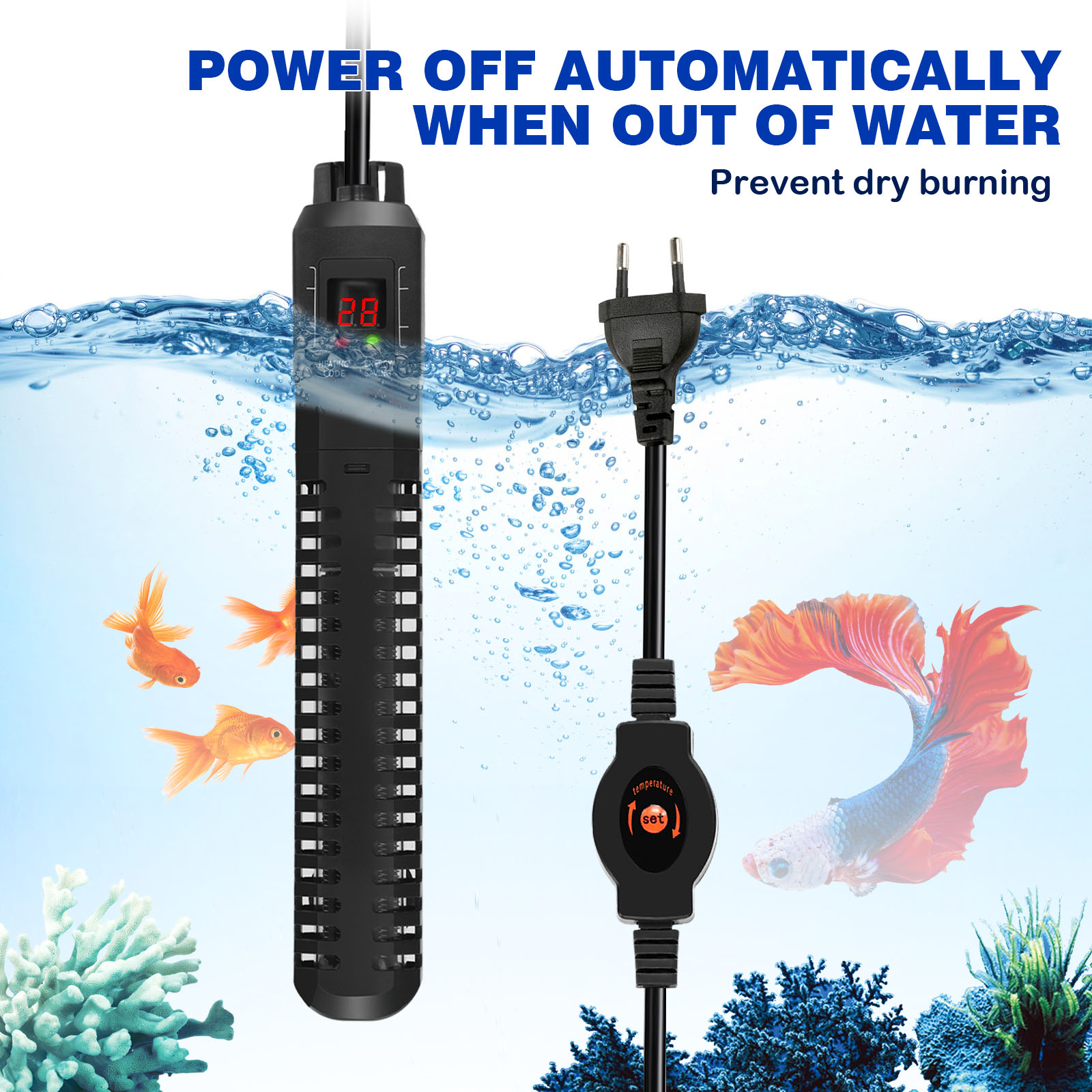 acquario riscaldatore 500W
