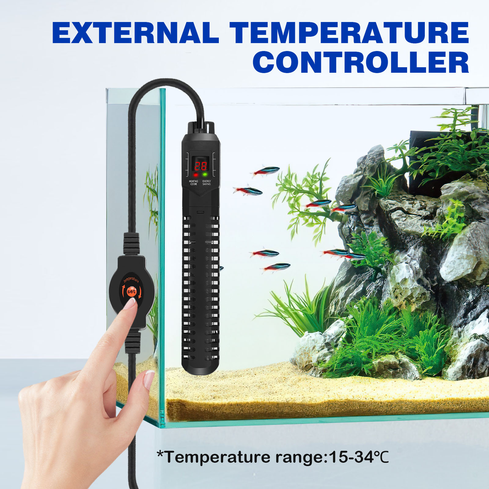 acquario riscaldatore 500W