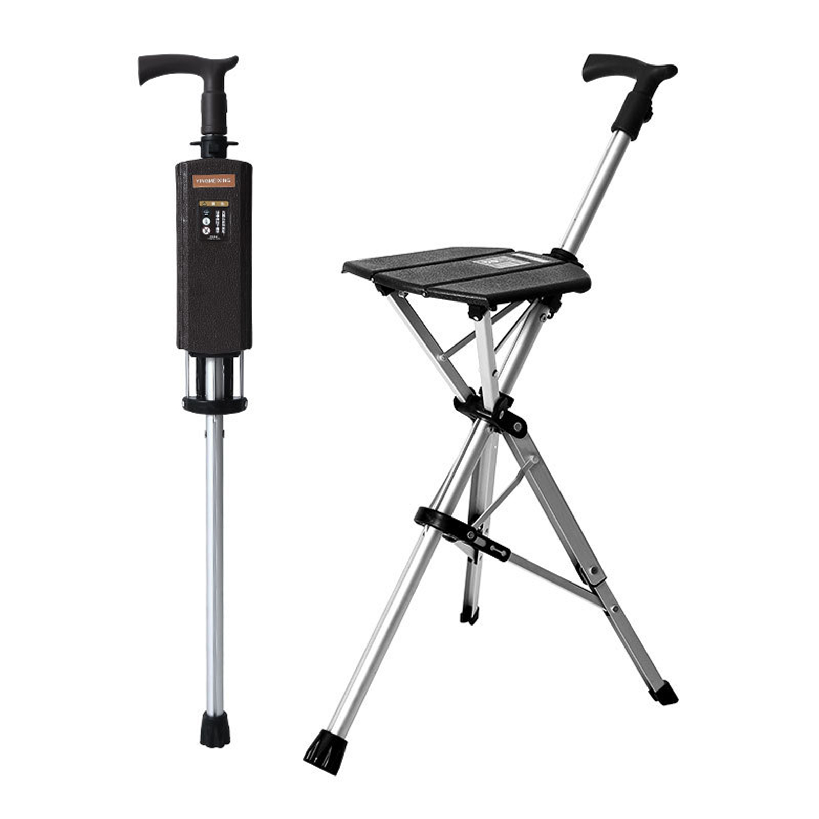 Gehstock Mit Sitz – Leichter 2 In 1 Hocker Für ältere Menschen