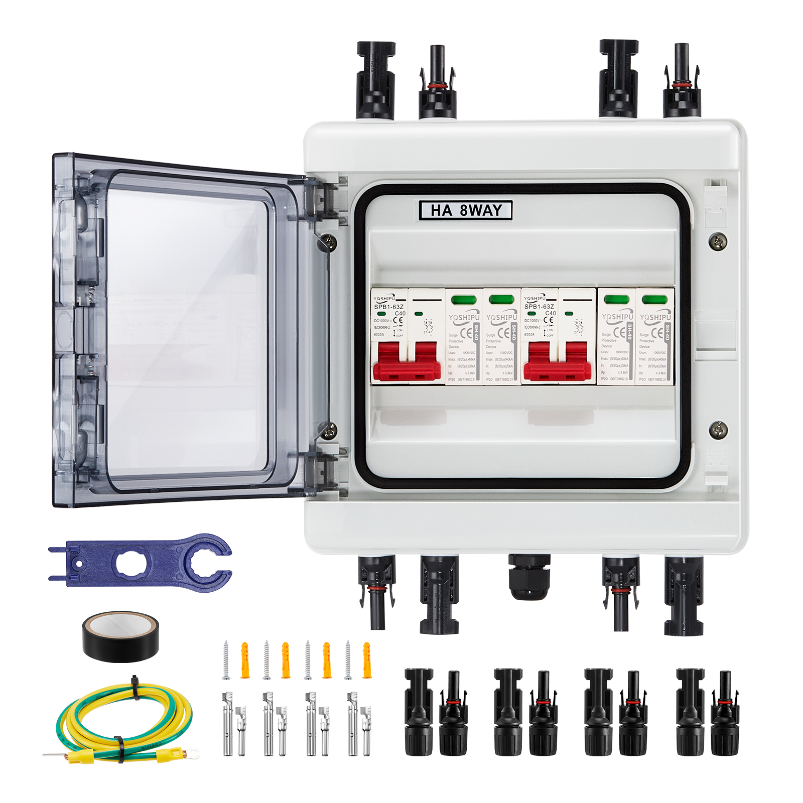 Xguli DC Circuit Breaker 6KA Breaking Disconnect Switch PV Combiner Box Overvoltage Protection - View #5
