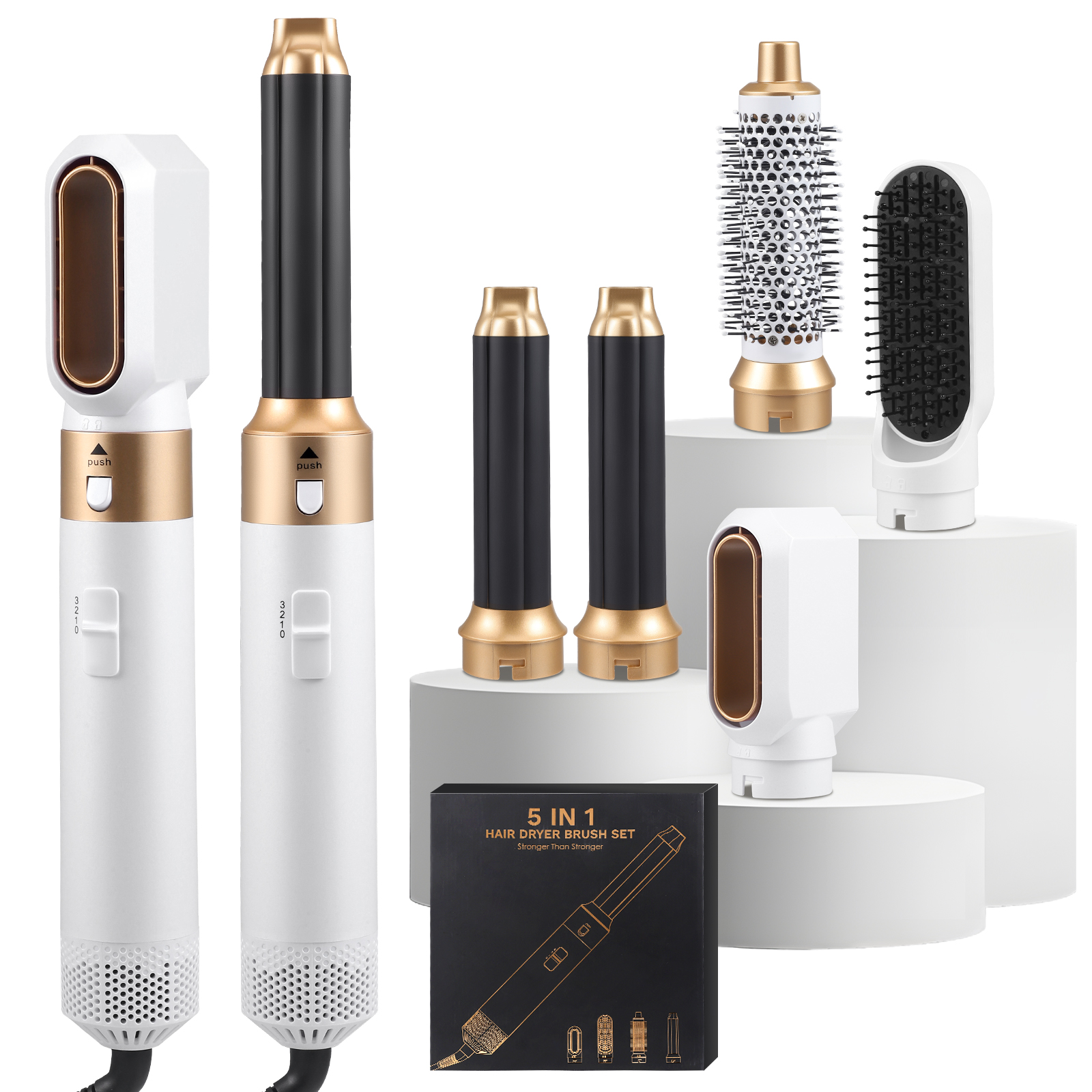 Airbrush 5-in-1 Styling Tool with Attachments & box 1000W Airbrush 5 in 1 Hair Stylers, Magic Styler Air Styler  main image 2