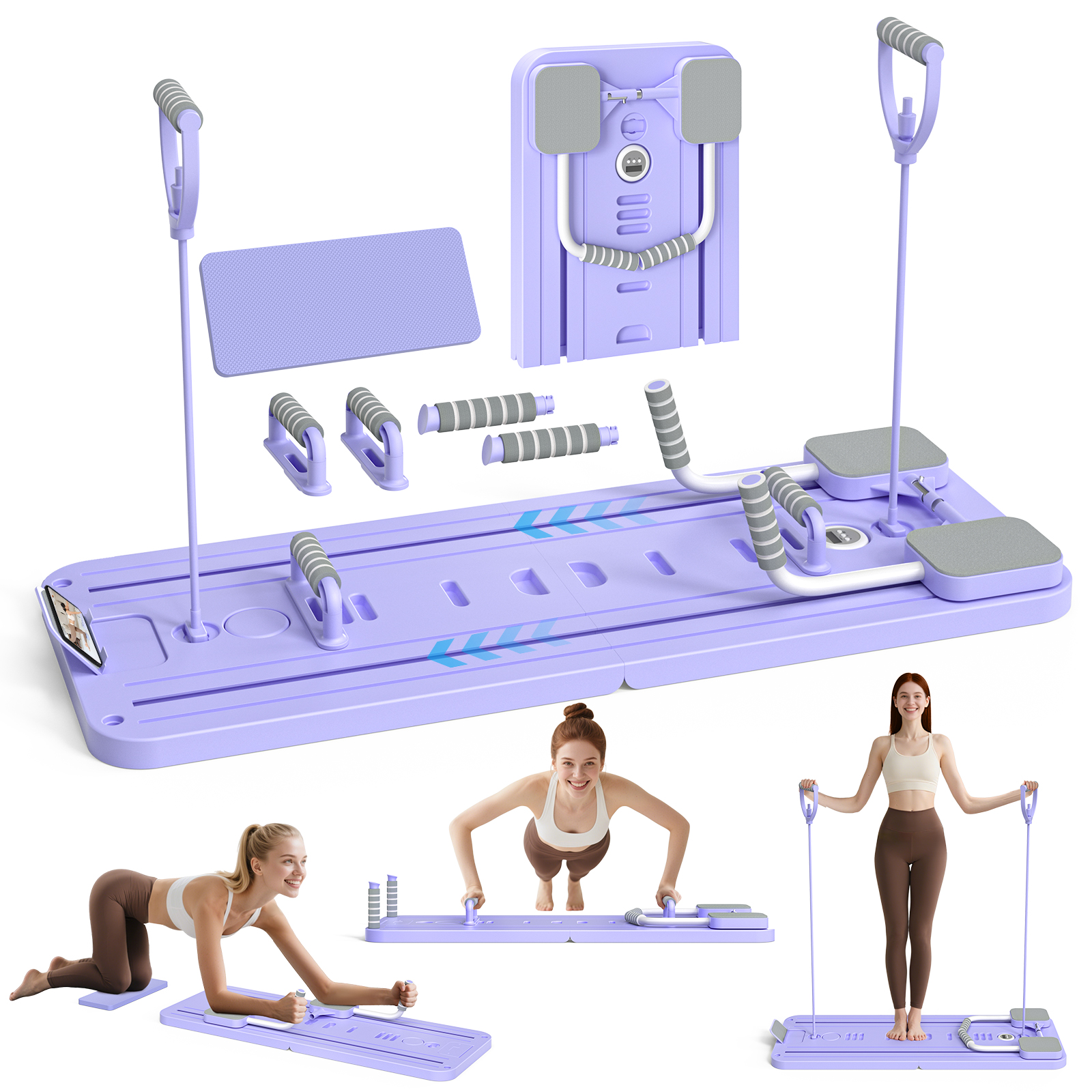 Plank Trainer, Multifonction Timing Plank Trainer, Portable Push Up