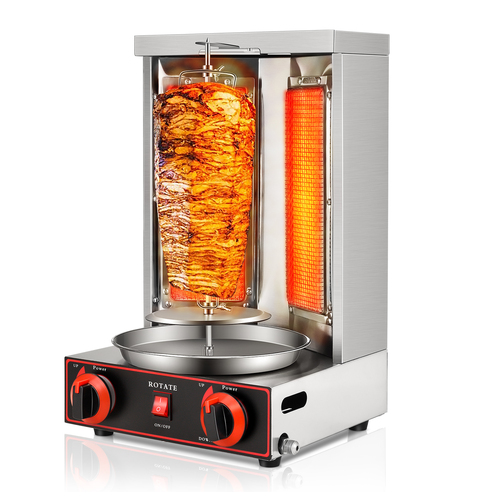 Title 6, 2 Burner Kebab Machine Electric Vertical Broile...