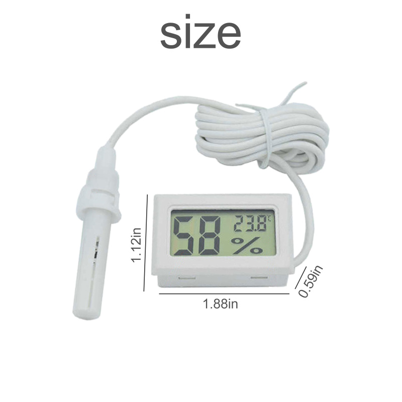 Mini LCD Digital Display Hygrometer Thermometer With Sensor Monitoring Convenient Portable Humidity Detector Beekeeping Beehive