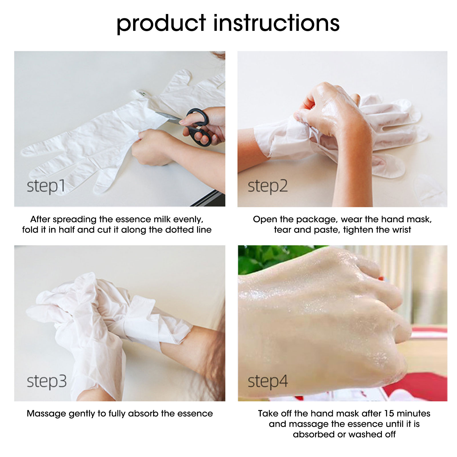 1Pair Nicotinamide Hand Mask Gloves Exfoliating Nourishing Moisturizing Whitening Anti-Drying Hands Spa Remove Dead Skin Hand