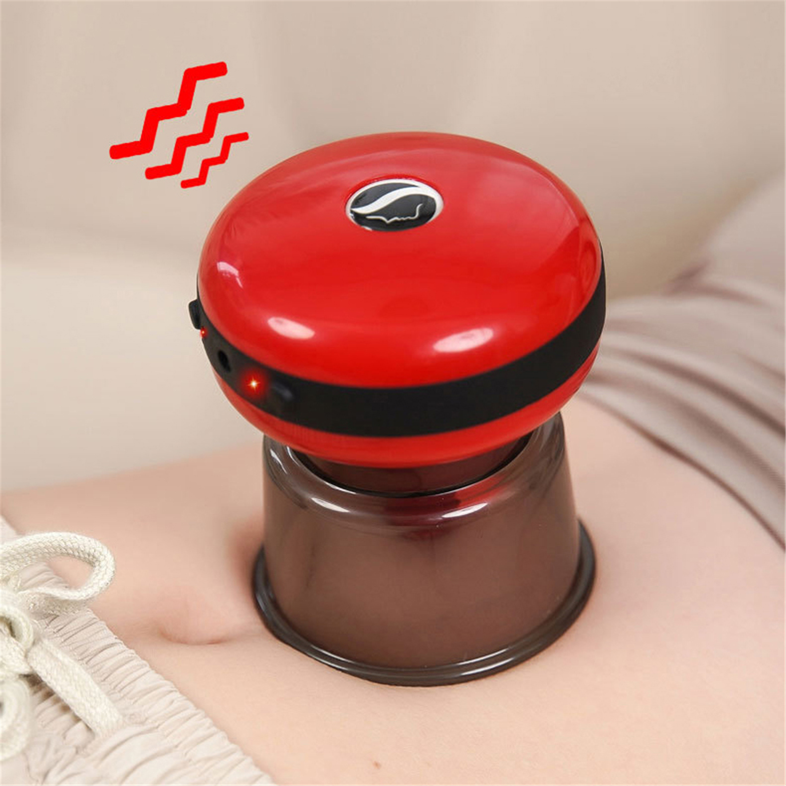 Electric Cupping Therapy Massager With Red Light Therapy Portable Rechargeable Adjustable Cupping Therapy Massage Tool Back Body