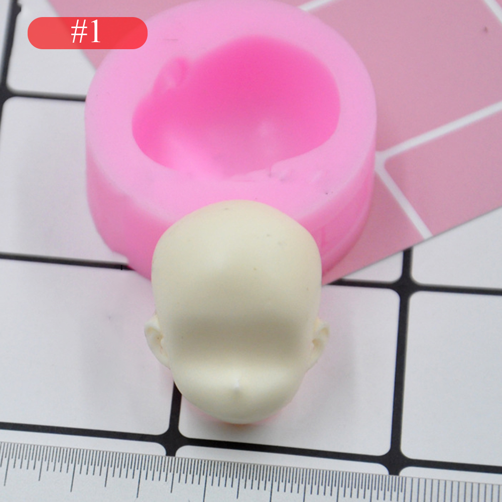 Description Picture 2 of item3D Girl Princess Face Lady Head Cake Mold Doll Head Cake Chocolate DIY Decor Silicone Cute Doll Face Stampo Per Fondente