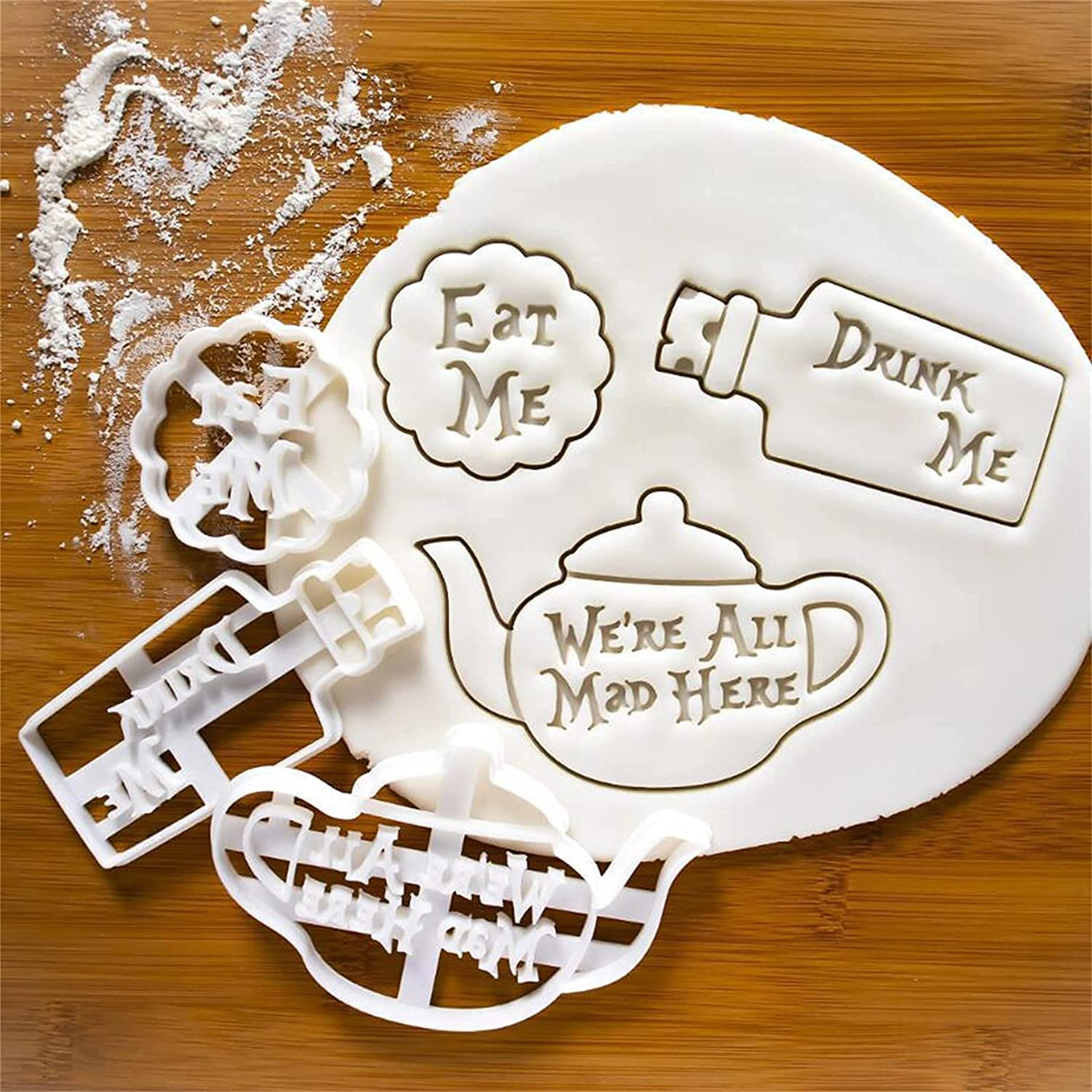 Eat Me Cookie Cutter Cookie Mold Cutter Handmade Biscuit Press Stamp Embosser Pasty Cake Sugar DIY Baking Tools Accessories
