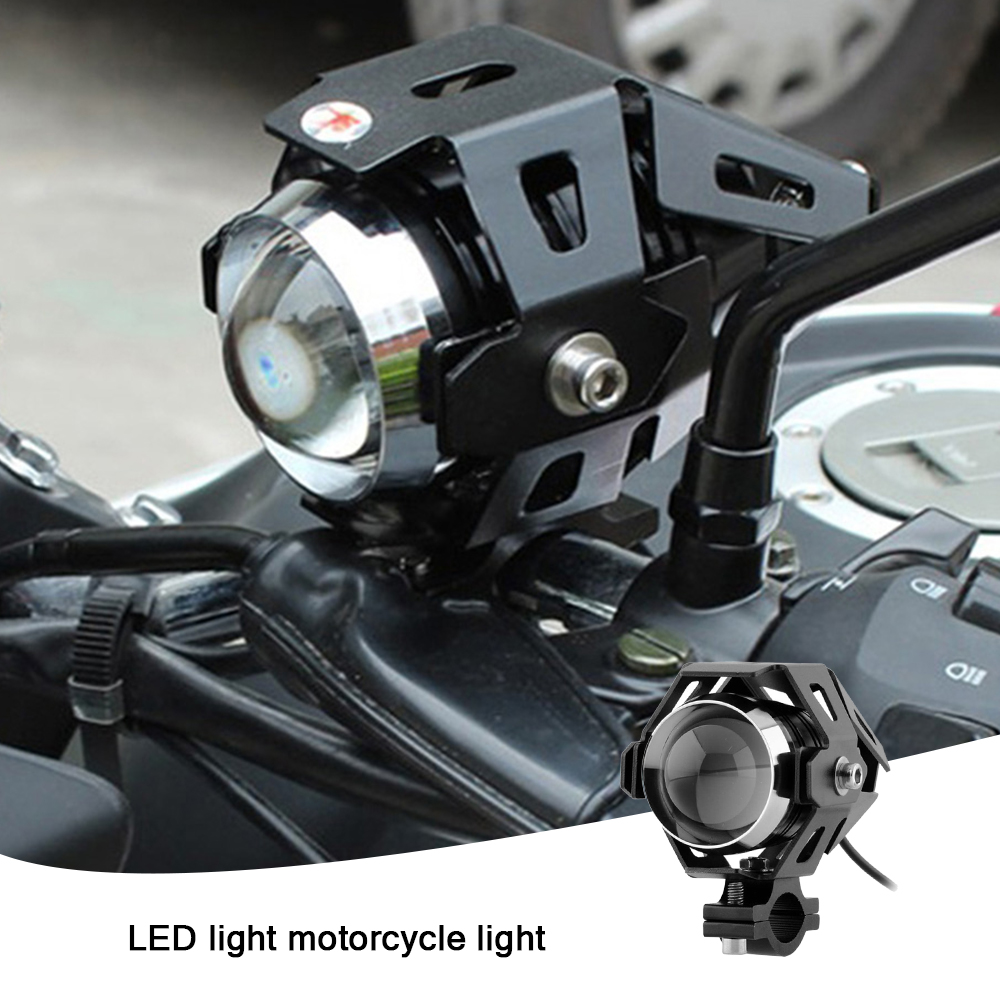 1Pc Motorcycle MotorBike CREE U5 LED Driving Fog Head Spot Light Lamp Headlight 
