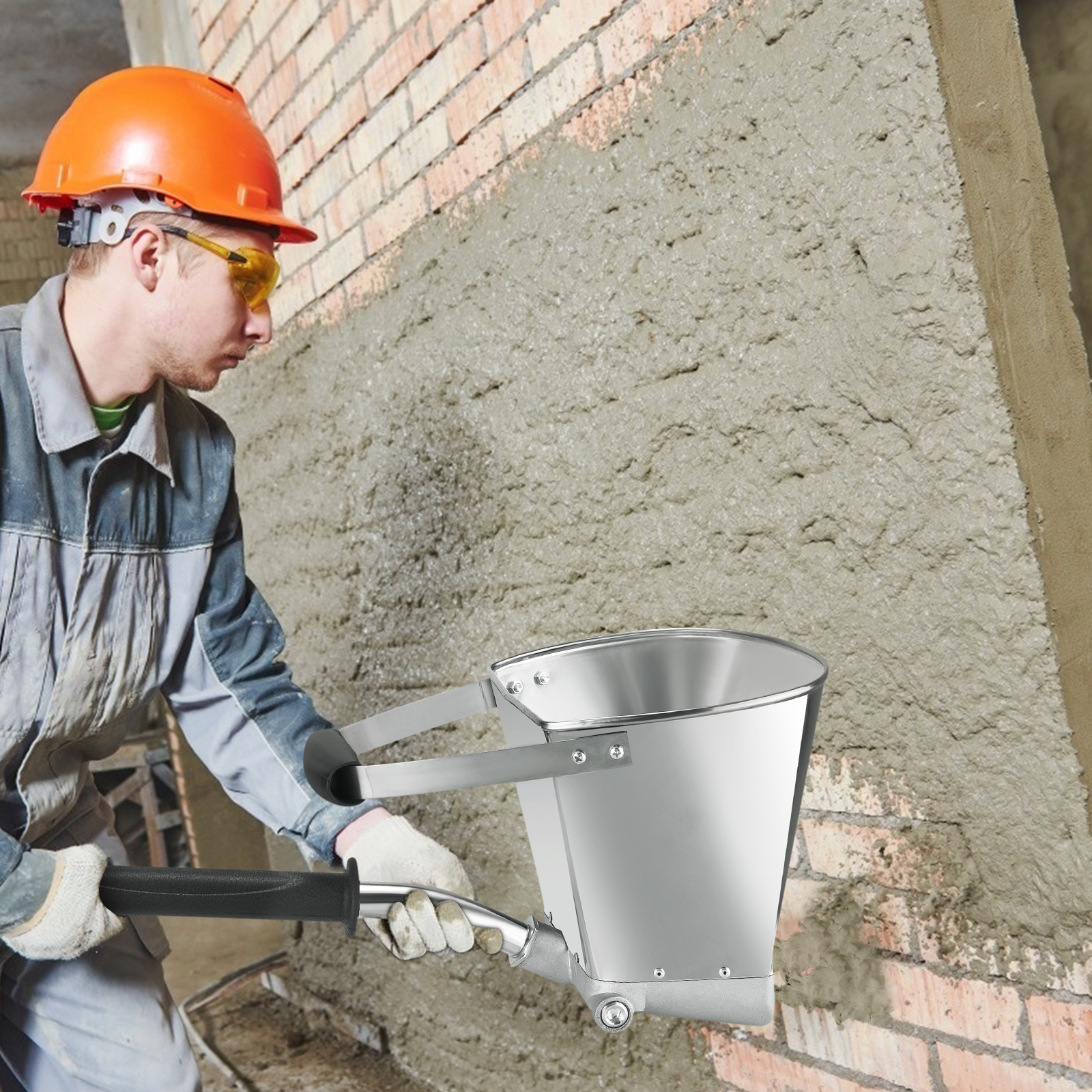 Title 19, Mortar Spray Gun Wall Stucco Shovel Hopper Ladl...