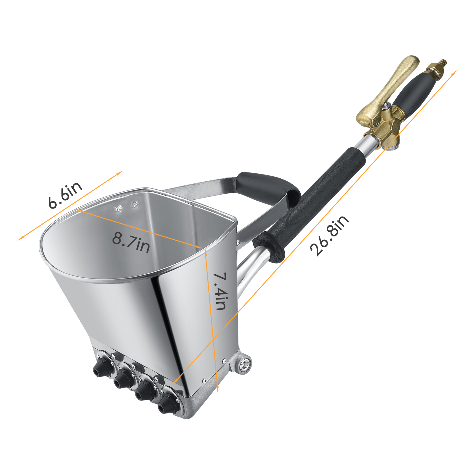 Nombre 9, Pistola pulverizadora de mortero, pala de estuco para pared, tolva, cucharón, pistola pulverizadora de mortero de cemento, herramienta pulverizadora de hormigón para pintura de techo de yeso