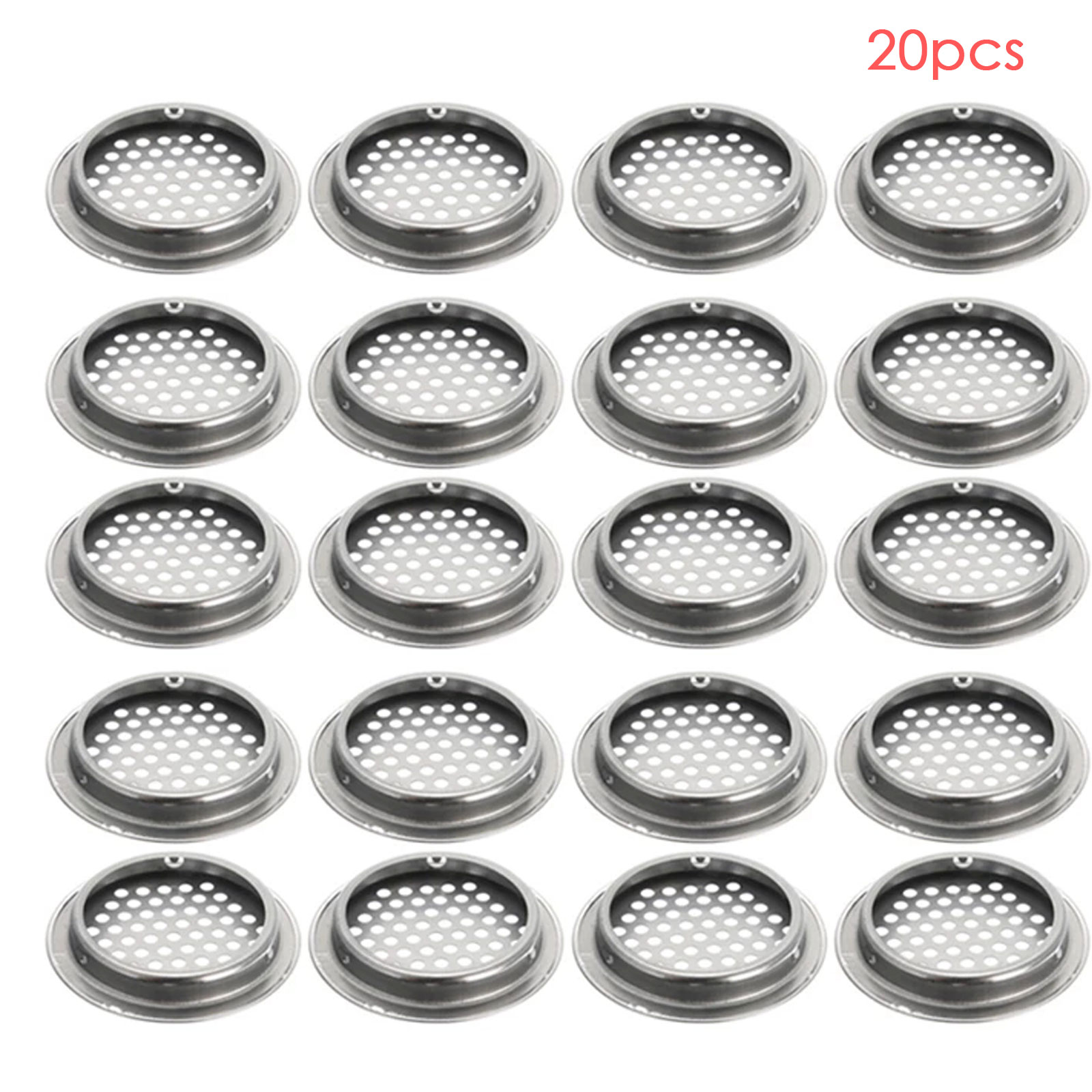 53mm 20pcs Stainless Steel Mesh Hole Air Vents Louver Air Vent Cover