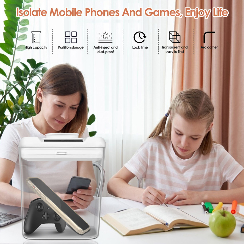 BÁO GIÁ PIN ĐIỆN THOẠI KÉM CHẤT LƯỢNG | Shopee Lazada Sendo Tiki mới nhất 64 【Chất Lượng Cao + Còn Hàng】hộp Đựng Khóa Thời Gian Hộp Đựng Điện Thoại Thông Minh Khóa Tự Quản Lý Dung Lượng Lớn Kiểm Soát Chống Hút Thuốc Mong Muốn Điện Thoại Di Động Phụ Thuộc Vào Cài Đặt Miễn Phí Loại Pin Màu Trắng Tuổi Thọ Cao
