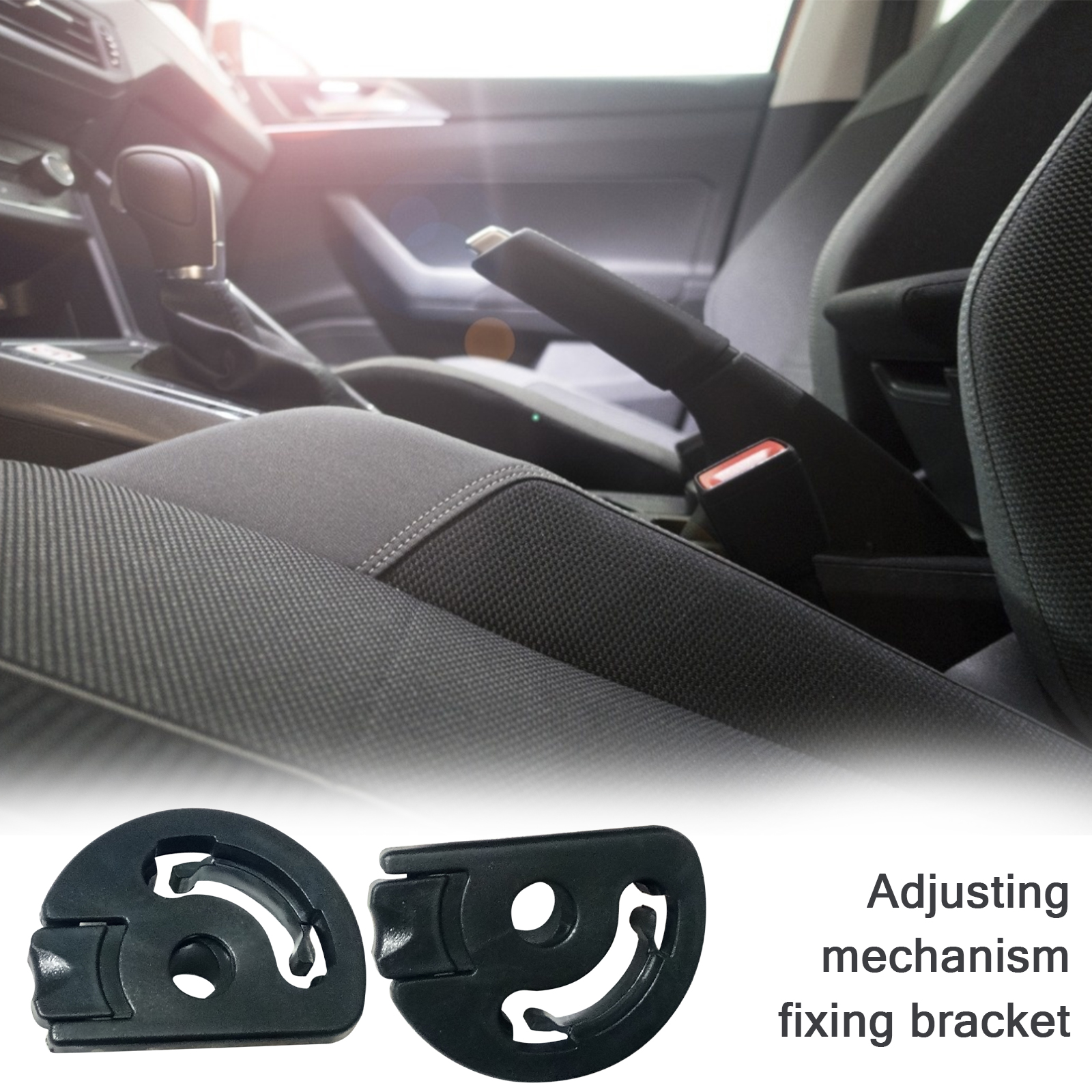 2 Staffe Per Bracciolo Sedile Auto In Plastica Nera – Compatibili Con Peugeot 307/405/406 E Citroen Xsara, OEM 8969RA 8969RG