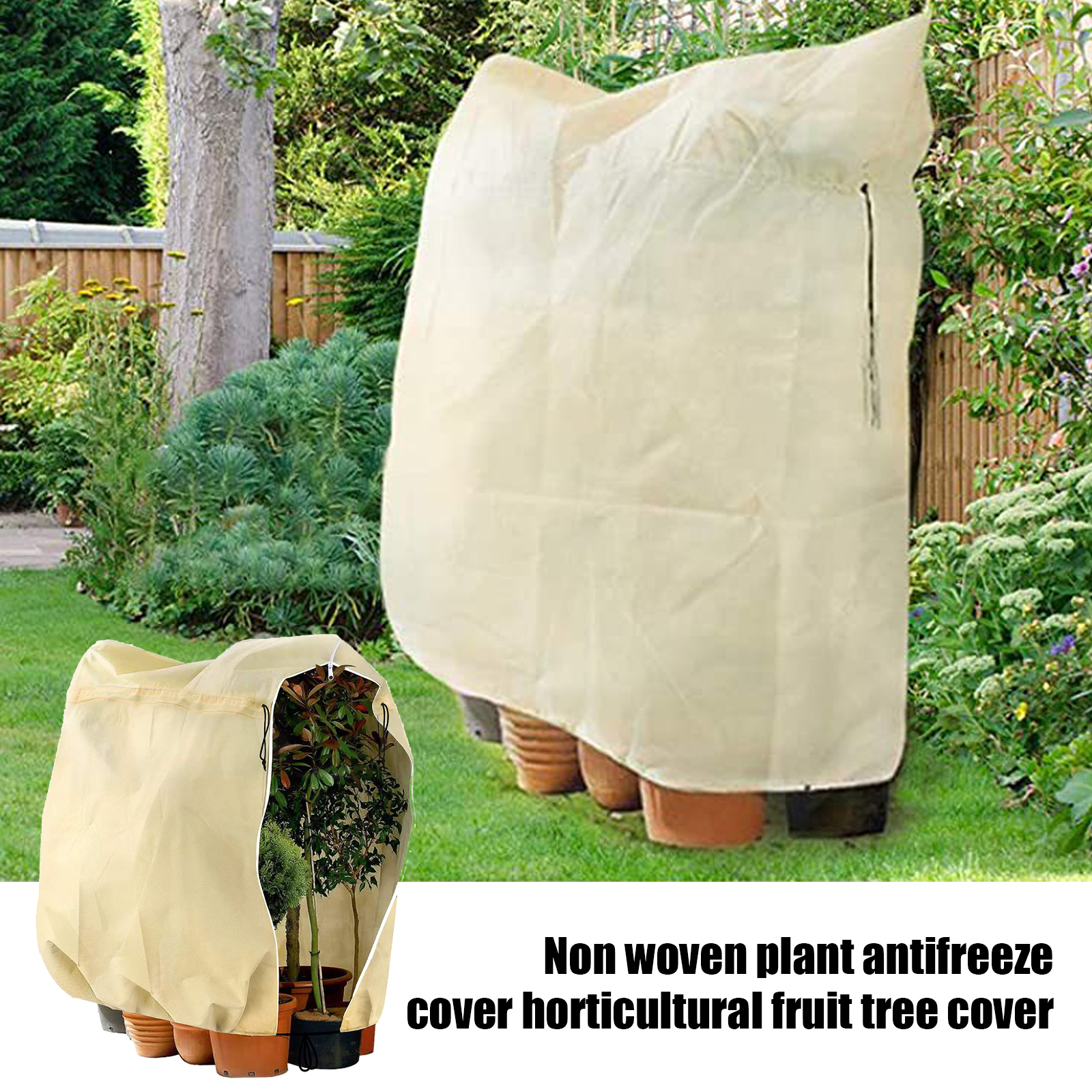 1 X Pflanzen Frost Winter Schutztasche Atmungsaktiv Garten Abdeckung-Taschen-Set 