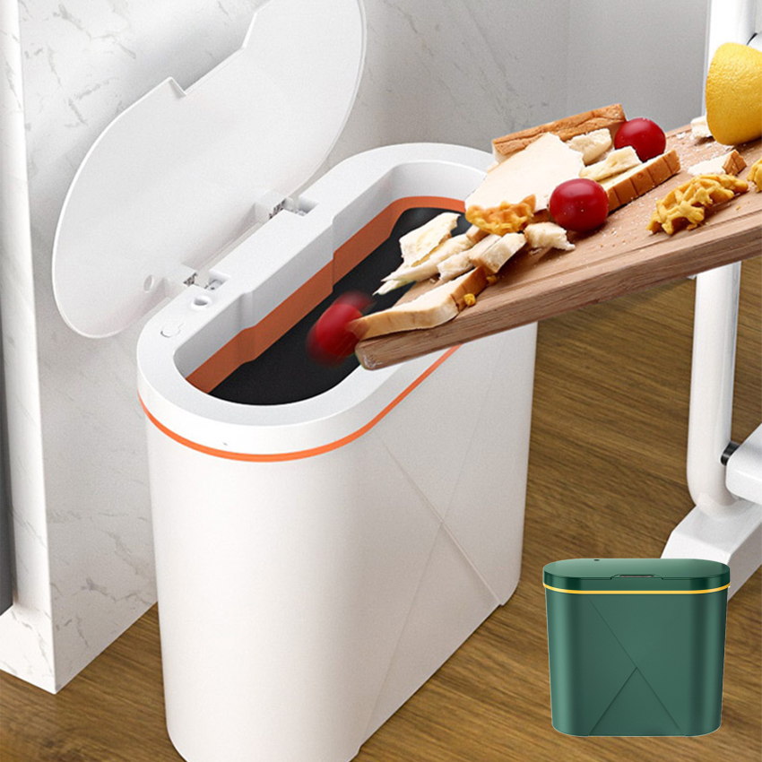 16L Intelligent Trash Can Smart Sensor Dustbin Electric Automatic Rubbish Can USB Waterproof Dustbin Home Induction Garbage Bin