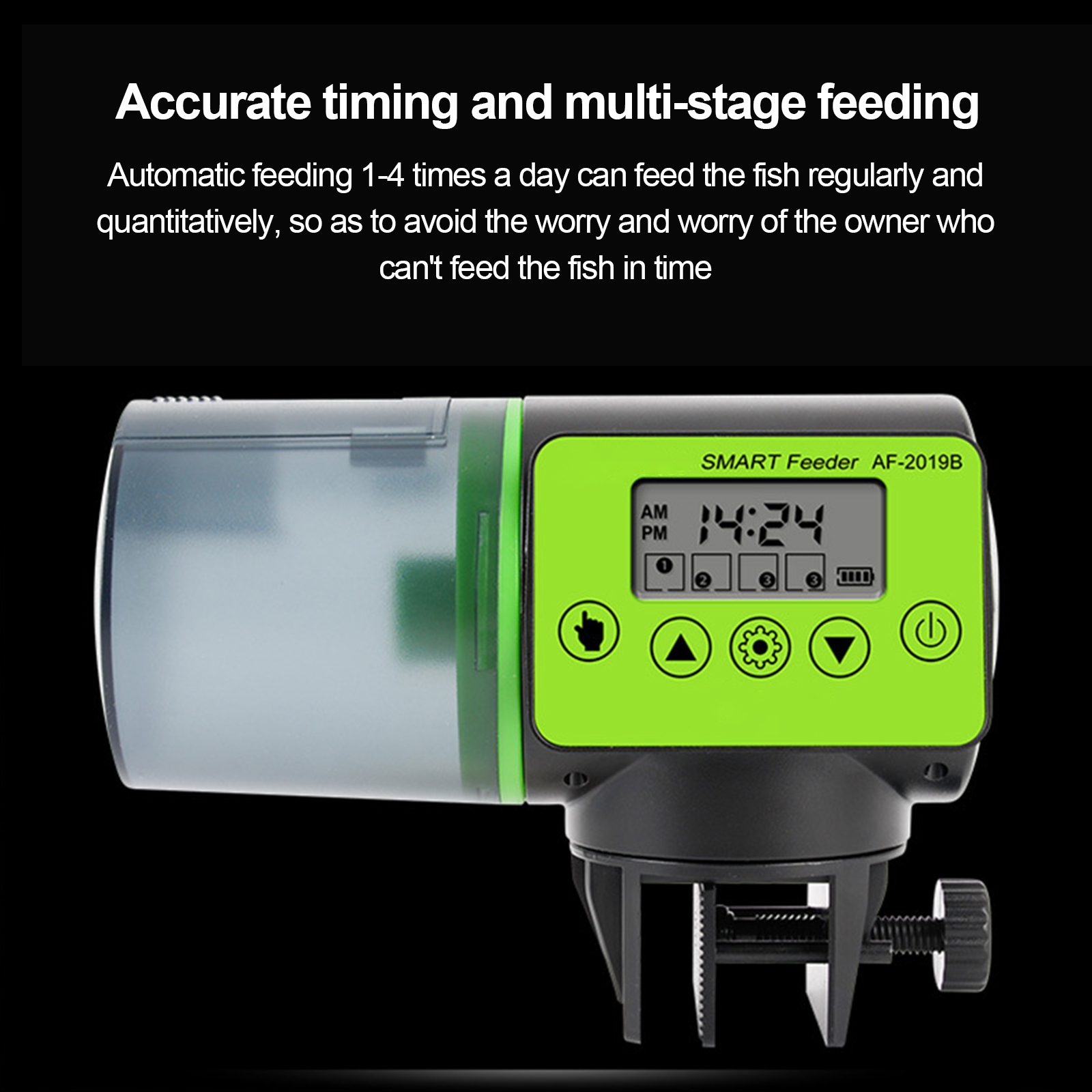 Automatic Fish Feeders Aquarium 200ML Electric Fishes Feeding Tank