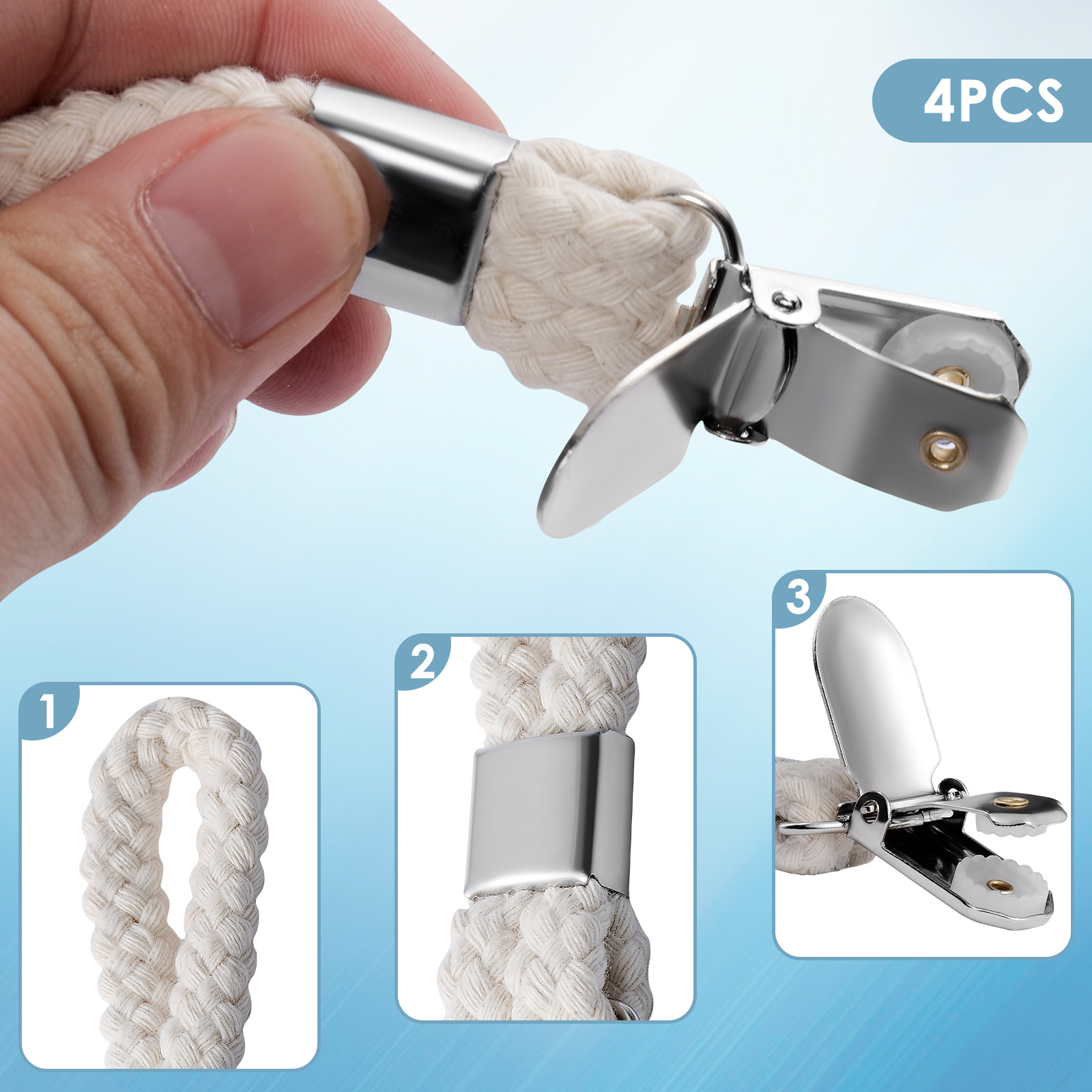 Pinces à Bavoir/serviette En Acier Inoxydable - Lot Outil Dentaire/esthétique