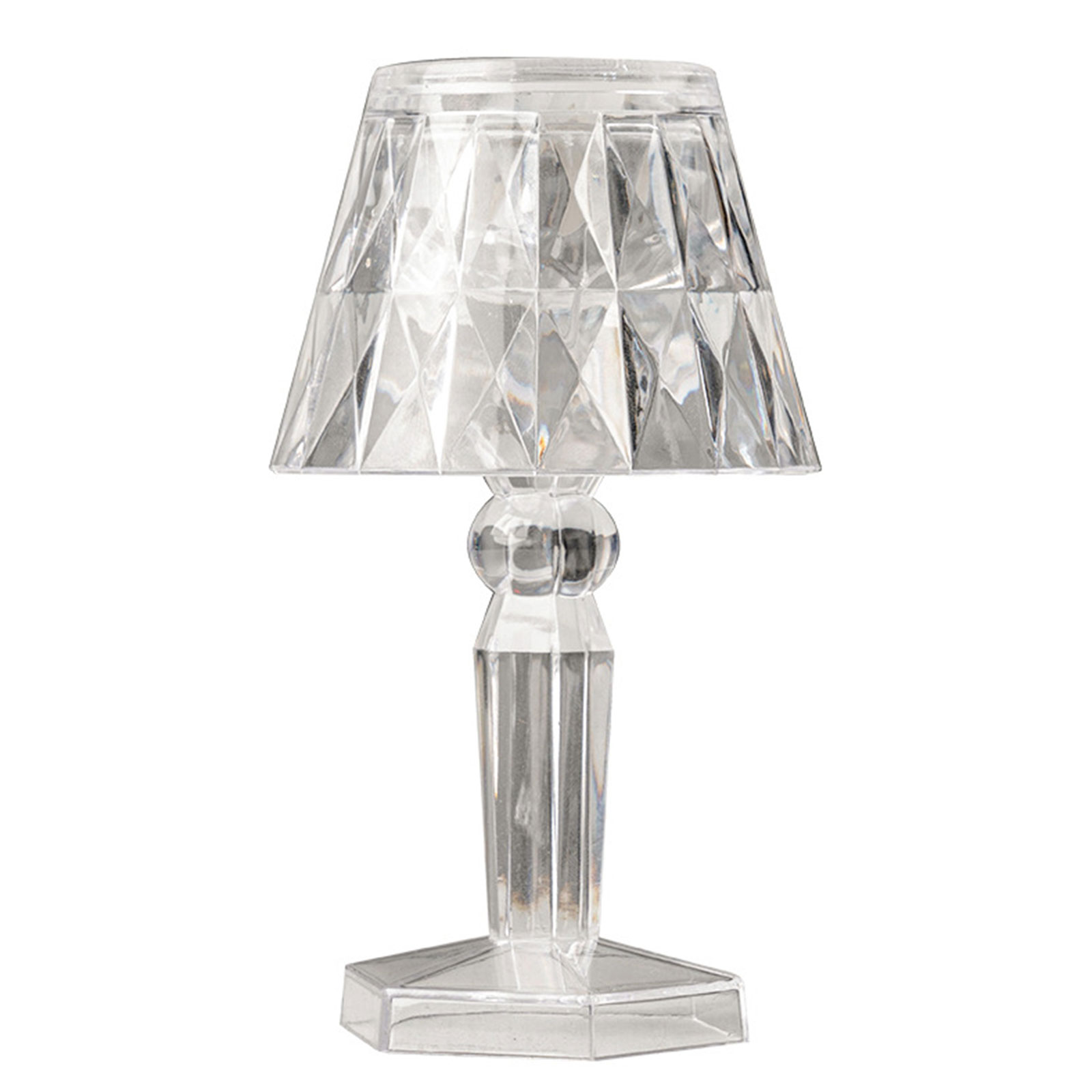1Pcs LED Crystal Desk Lamp Projetor Acrylic Diamond Table Lamp LED Night Lights Bedside Lighting Light For Bedroom Decorations