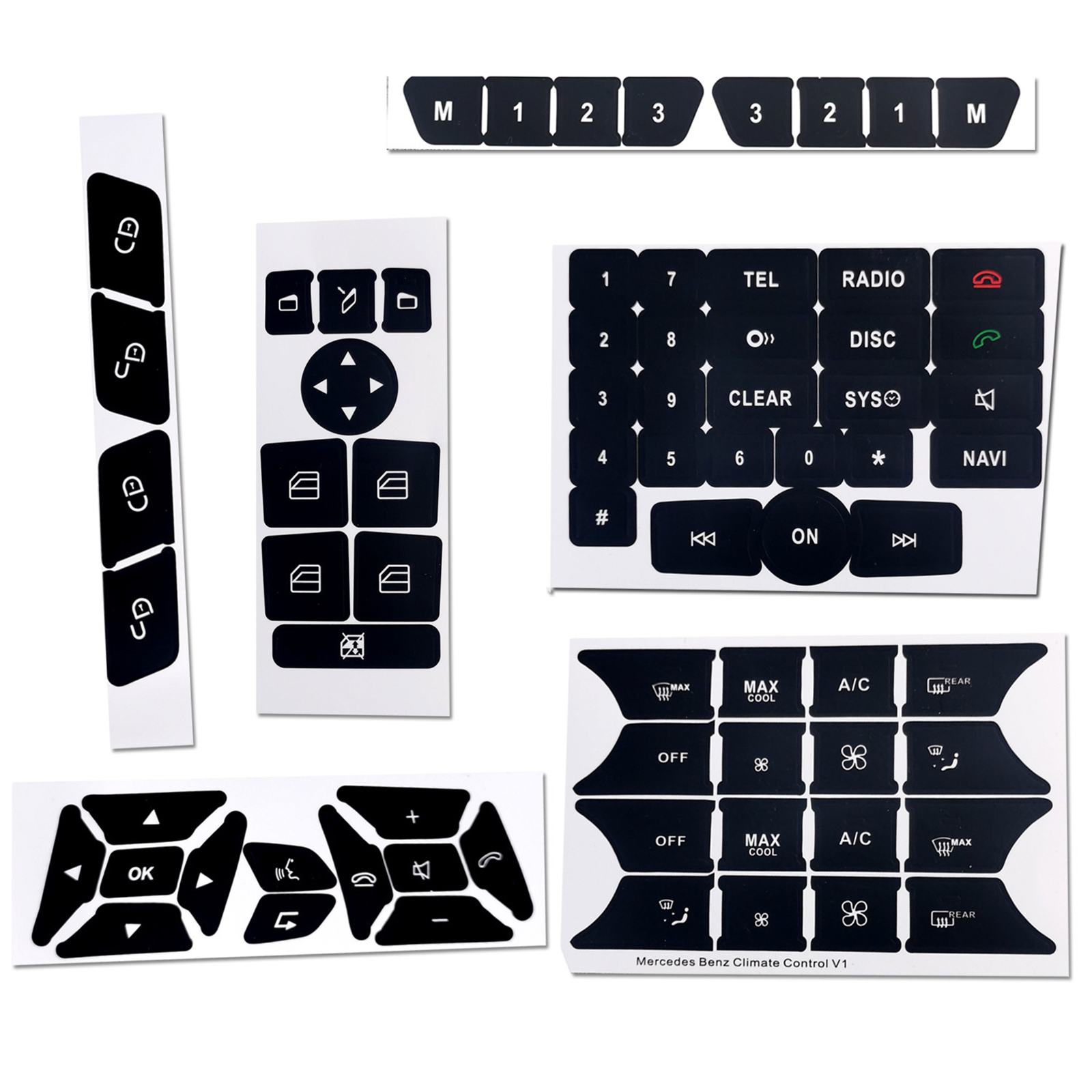 Car Button Repair Decal Kit Instruction Manual